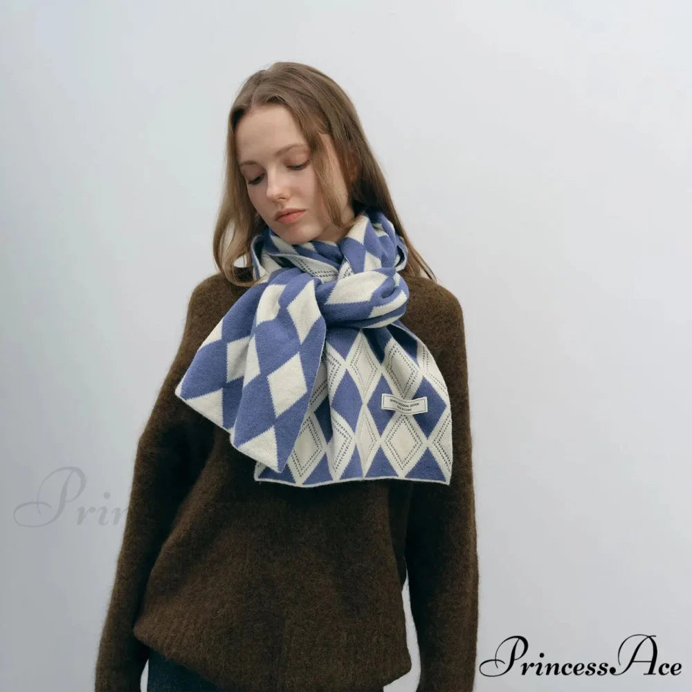 Autumn Winter Cashmere Two Color Shawl Scarf for Women
