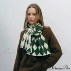 Autumn Winter Cashmere Two Color Shawl Scarf for Women