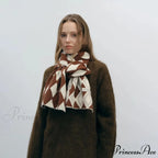 Autumn Winter Cashmere Two Color Shawl Scarf for Women