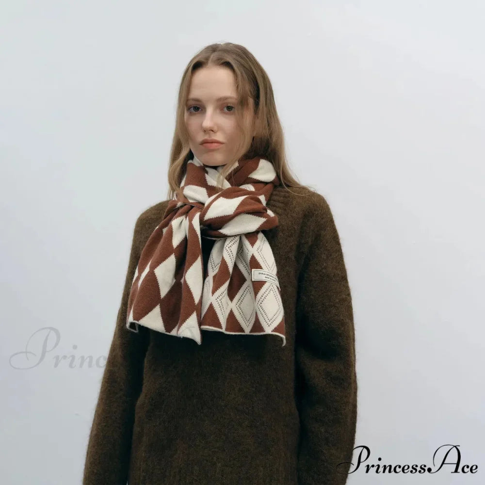 Autumn Winter Cashmere Two Color Shawl Scarf for Women