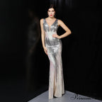 Ava Colorful Stylish Sequin Formal Dress