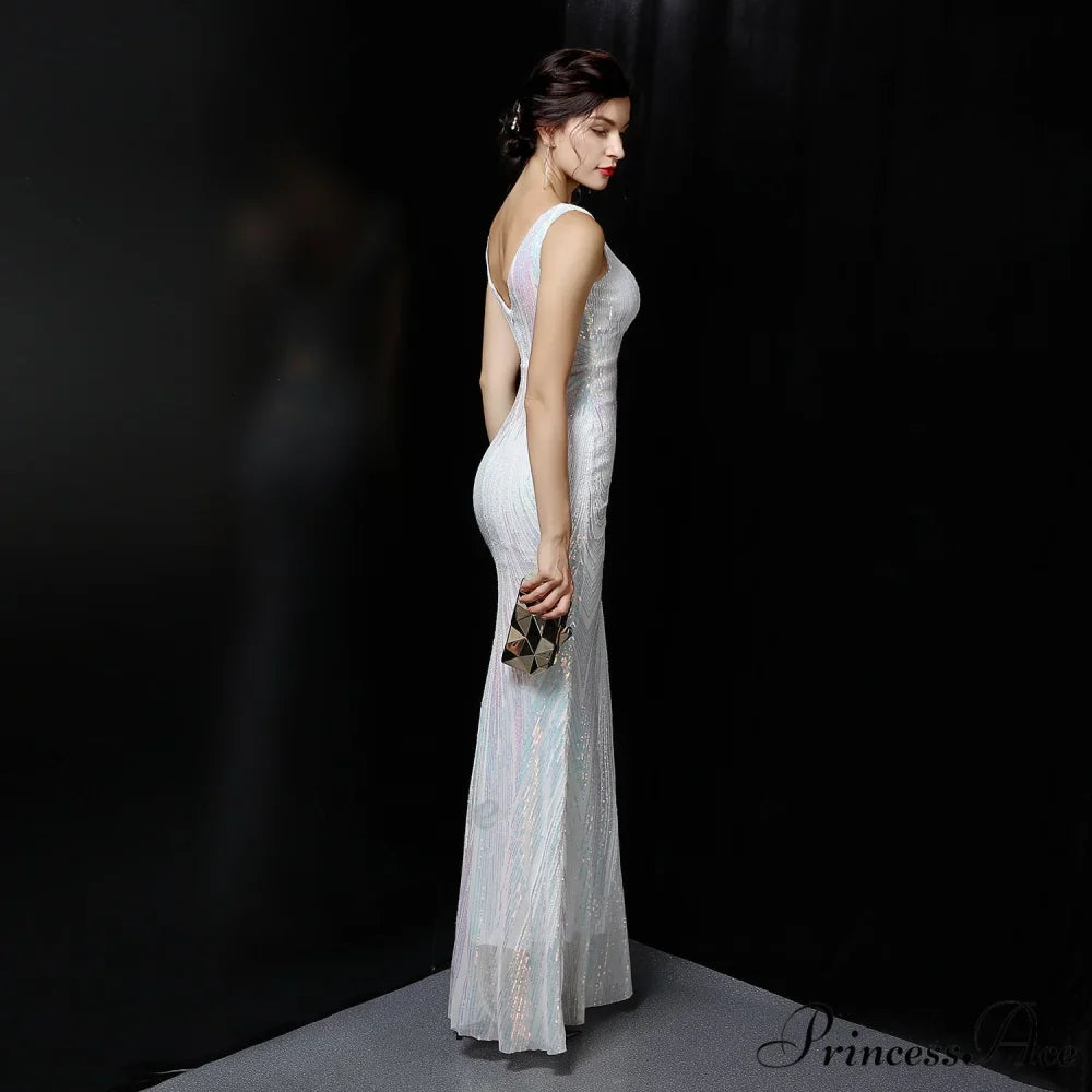 Ava Colorful Stylish Sequin Formal Dress