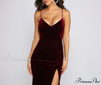 Ava Ruched Stylish Velvet Mermaid Dress