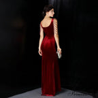 Avery Good Quality Charming Velvet Formal Dress