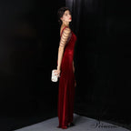 Avery Good Quality Charming Velvet Formal Dress