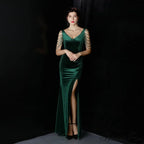Avery Good Quality Charming Velvet Formal Dress