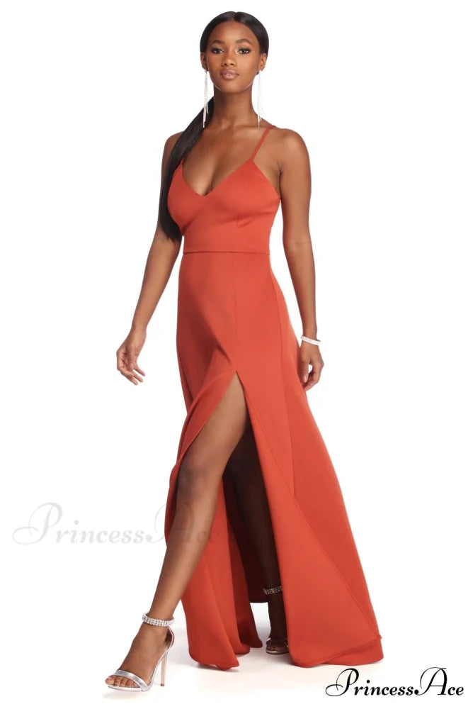 Avianna Formal Stylish High Slit Dress