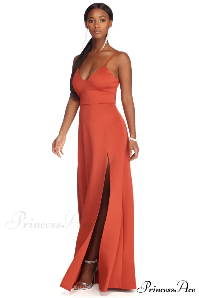 Avianna Formal Stylish High Slit Dress
