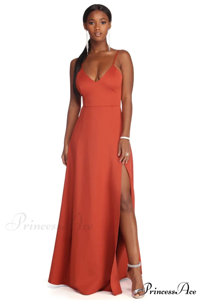 Avianna Formal Stylish High Slit Dress