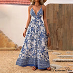 Azure Ivory China Chiffon Floral Petite Dress