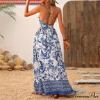 Azure Ivory China Chiffon Floral Petite Dress