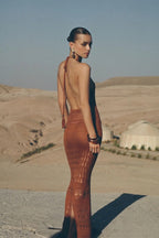 Solid Knit Bikini Cover Boho Dress