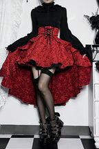 Lace-Up High Waist Mermaid Skirt