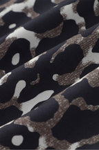 Animal Print Cotton Casual Coat