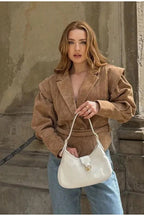 Trendy Tie Waist Short Coat