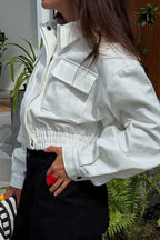 Retro Collared Short Jacket