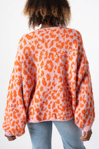 Loose Fit Colorblock Cardigan