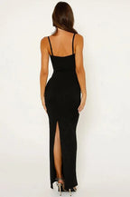 Halloween Lace Trim Sexy Backless Maxi Dress