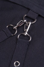 Punk Mesh Crop Hoodie