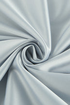 Satin High-Slit A-Line Midi Skirt