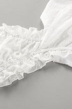 Short Sleeve Ruffled Boho Dress