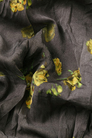 High Waist Plus Size Floral A Line Skirt