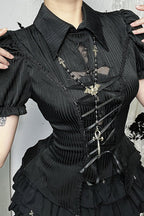 Gothic Palace Style Short Sleeve Blouse