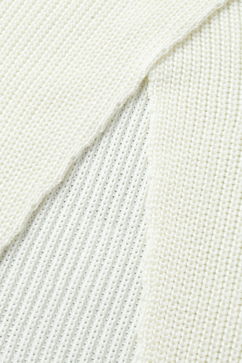 High Neck Loose Fit Knit Sweater