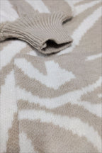 Casual Knit Animal Style Cardigan