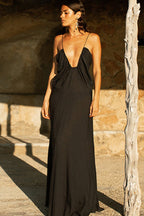 Casual Vacation Solid Boho Dress