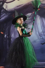 Witch Tutu Dress Kid Halloween Costume