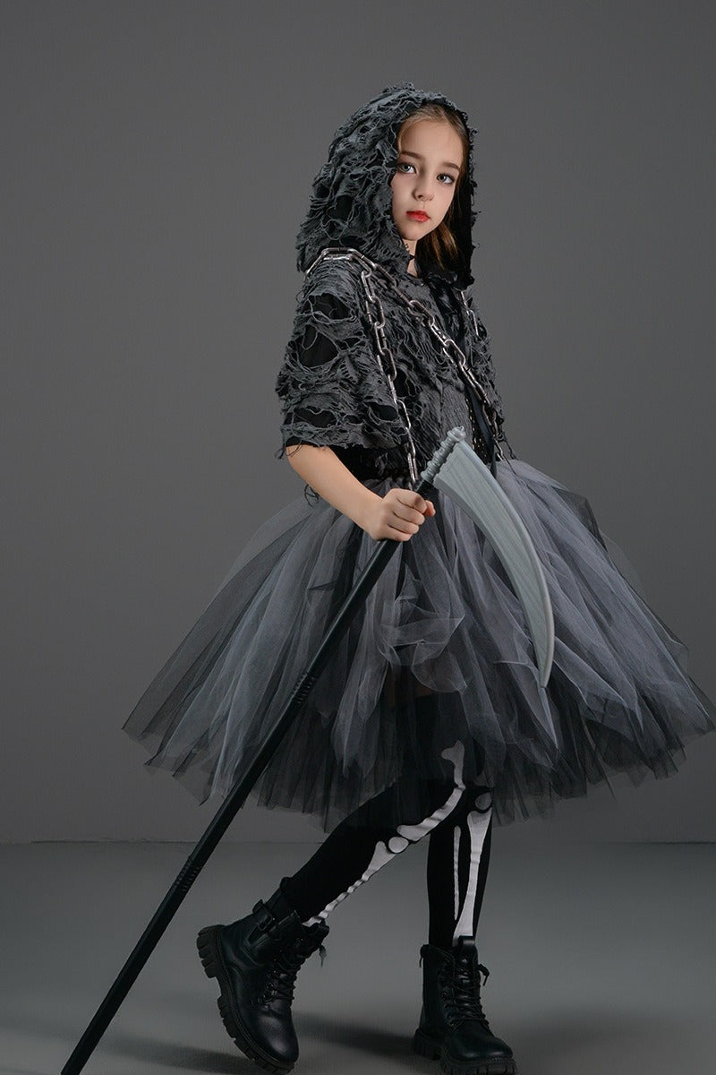 Dark Reaper Tutu Kid Halloween Costume