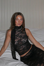 Fitted Tie Front Cami Knit Top