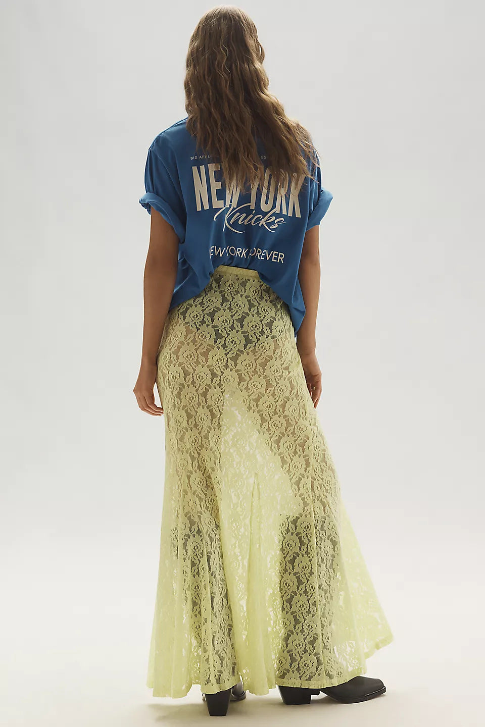 Lace Hollow Out Long Skirt