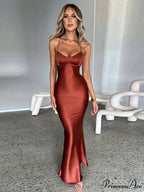 Backless Bandage Maxi Dress