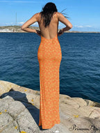 Backless Floral Graceful Mesh Mini Dress