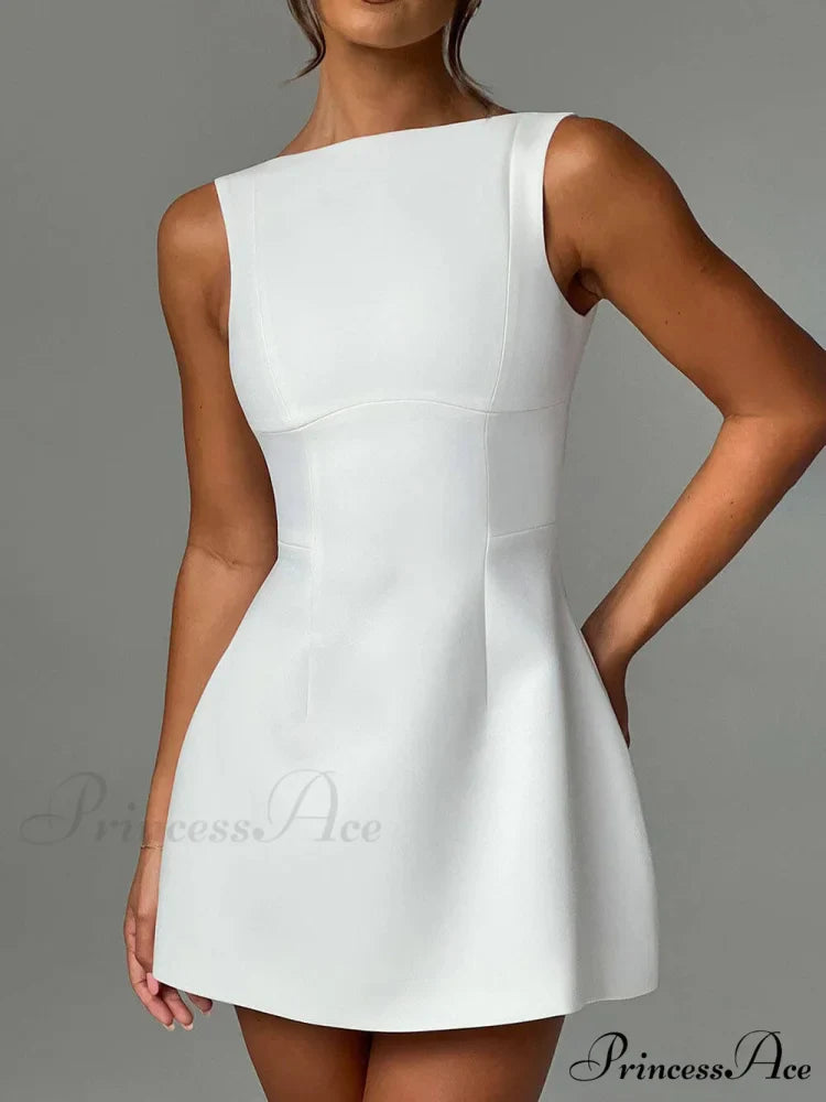 Backless Sleeveless Stylish Mini Dress