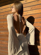 Backless Slip Gown Club Birthday Corset Prom Maxi Dress