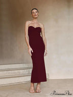 Backless Twist Knitted Fashion Outfits Maxi Dress