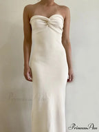 Backless Twist Knitted Fashion Outfits Maxi Dress