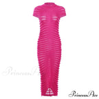 Backless V Neck Gown Maxi Dress