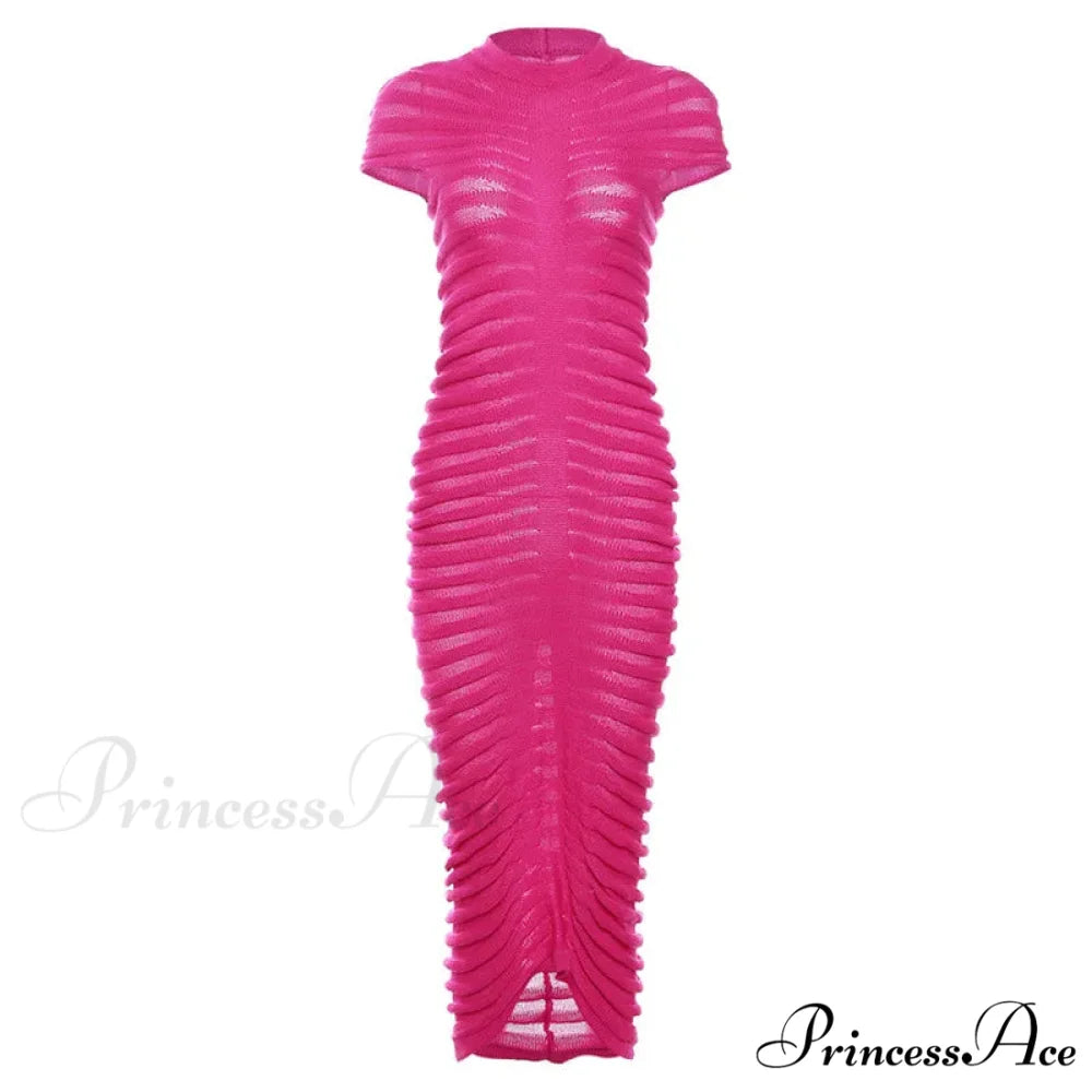 Backless V Neck Gown Maxi Dress