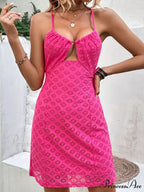 Backless Women's American Hollow Strappy European and Sexy Dress