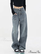 Baddie Baggy Wide Trendy Leg Boyfriend Jeans
