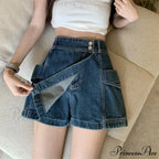 Baggy Denim Trousers Fashion Skirt