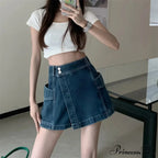 Baggy Denim Trousers Fashion Skirt