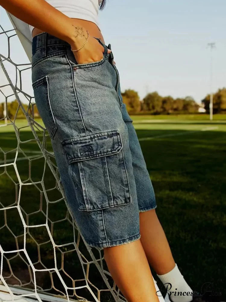 Baggy Freight Wide-Leg Denim Short