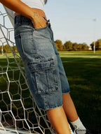 Baggy Freight Wide-Leg Denim Short