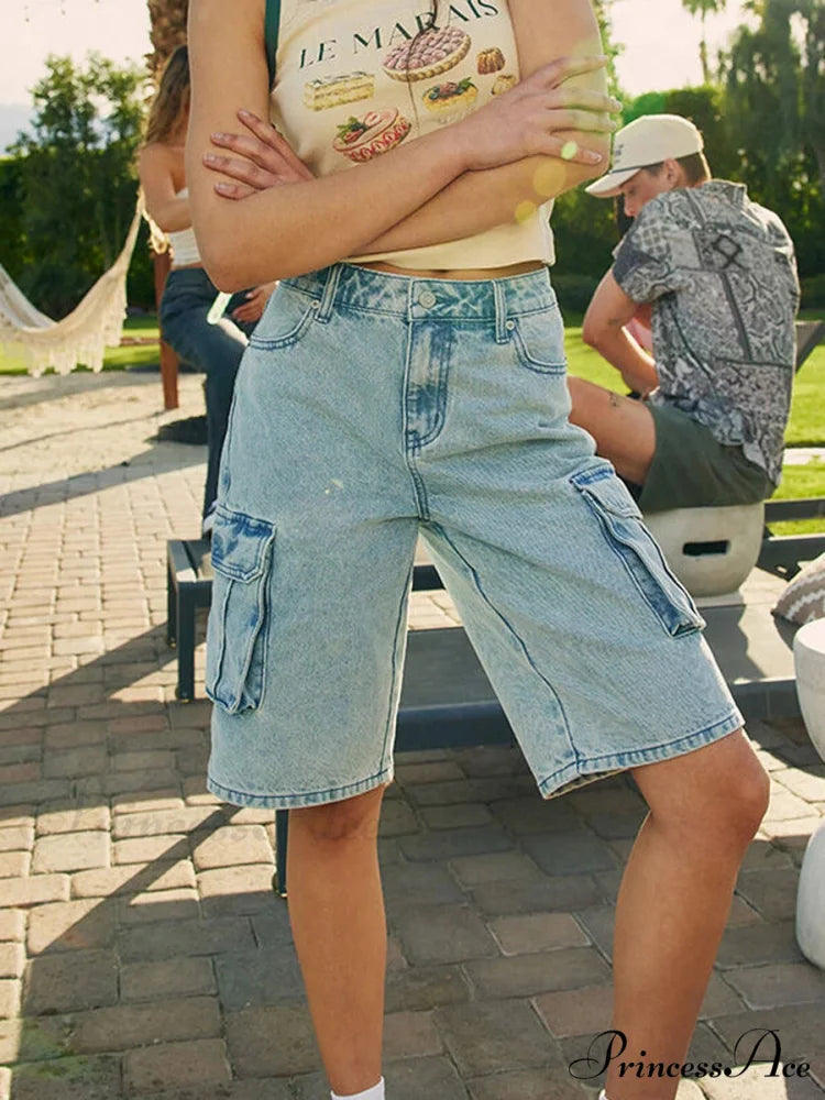 Baggy Freight Wide-Leg Denim Short