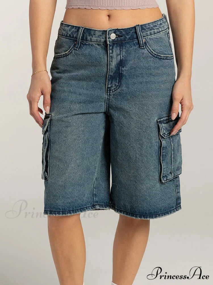 Baggy Freight Wide-Leg Denim Short